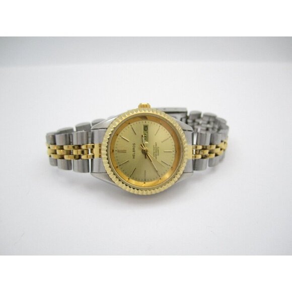 Women Helbros Quartz WR Analog 26mm Round Watch (H604) "New Battery" - Picture 7 of 11